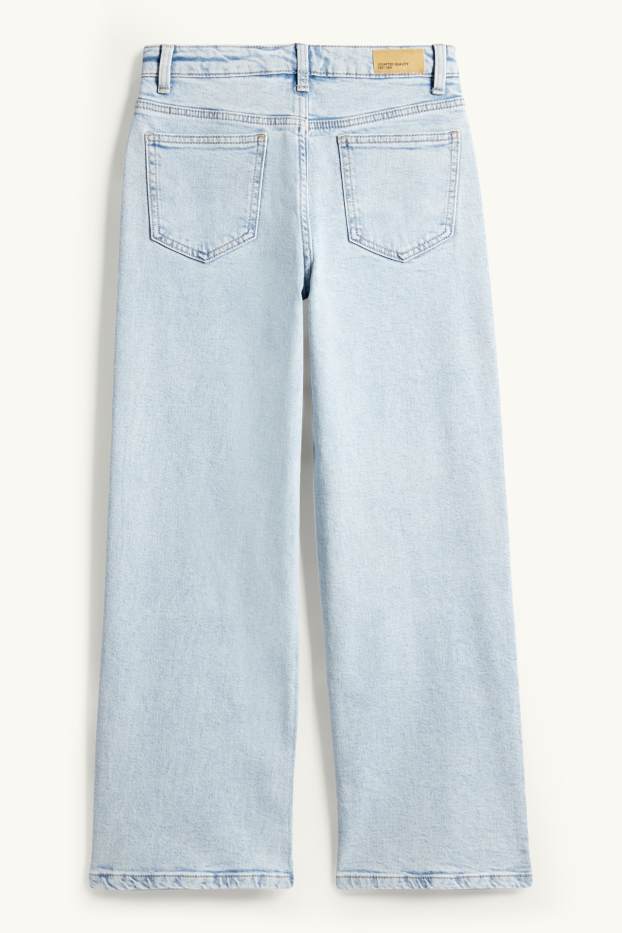 Nena - Lilo & Stitch - wide leg jeans - texà blau clar