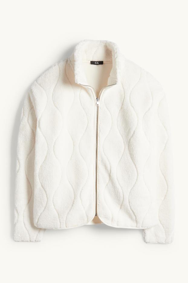 Women - Fleece jacket - cremewhite