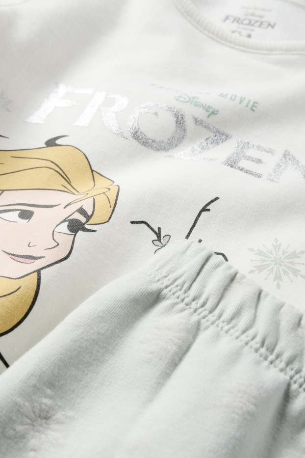 Bebés niñas - Frozen - pijama para bebé - 2 prendas - blanco / turquesa