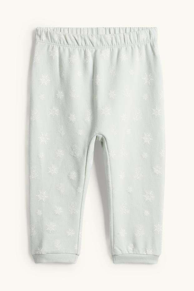 Bebés niñas - Frozen - pijama para bebé - 2 prendas - blanco / turquesa