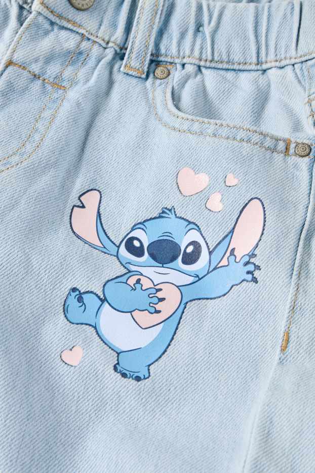 Enfants filles - Lilo & Stitch - Relaxed jean - jean bleu clair