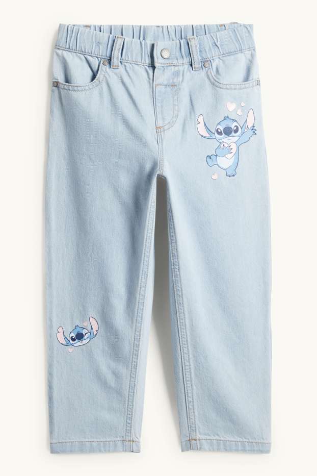 Enfants filles - Lilo & Stitch - Relaxed jean - jean bleu clair