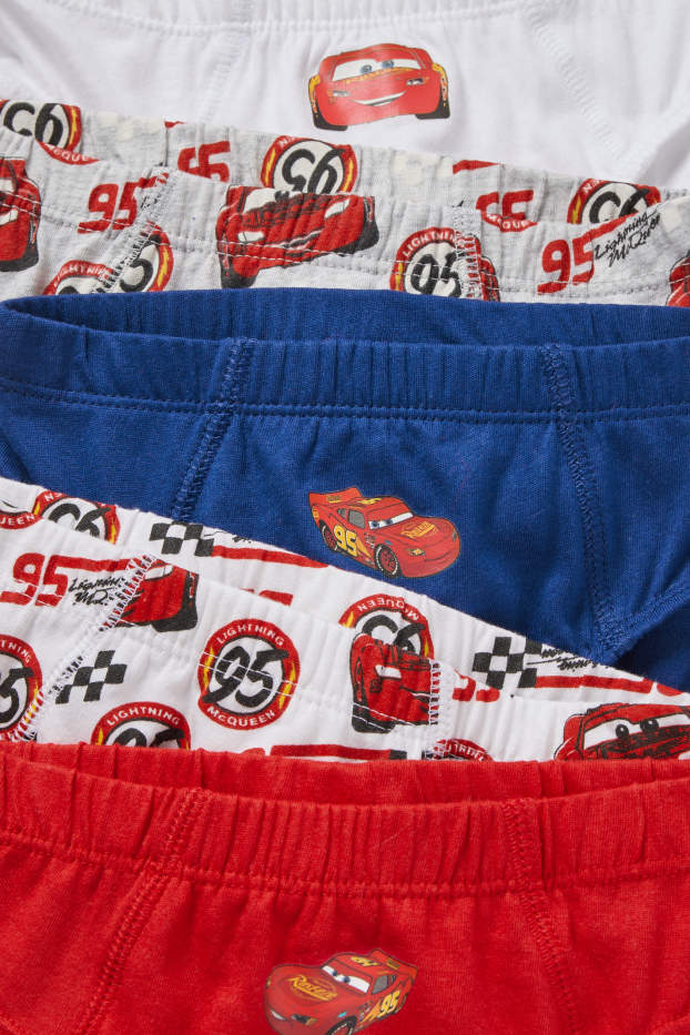 Enfants garçons - Lot de 5 - Cars - slips - rouge