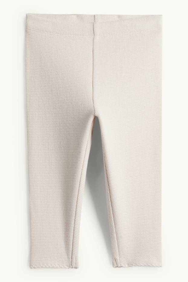 Baby Mädchen - Bambi - Baby-Crochet-Outfit - 3 teilig - dunkelgrau