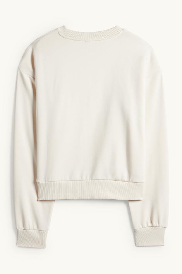 Damen - Sweatshirt - hellbeige