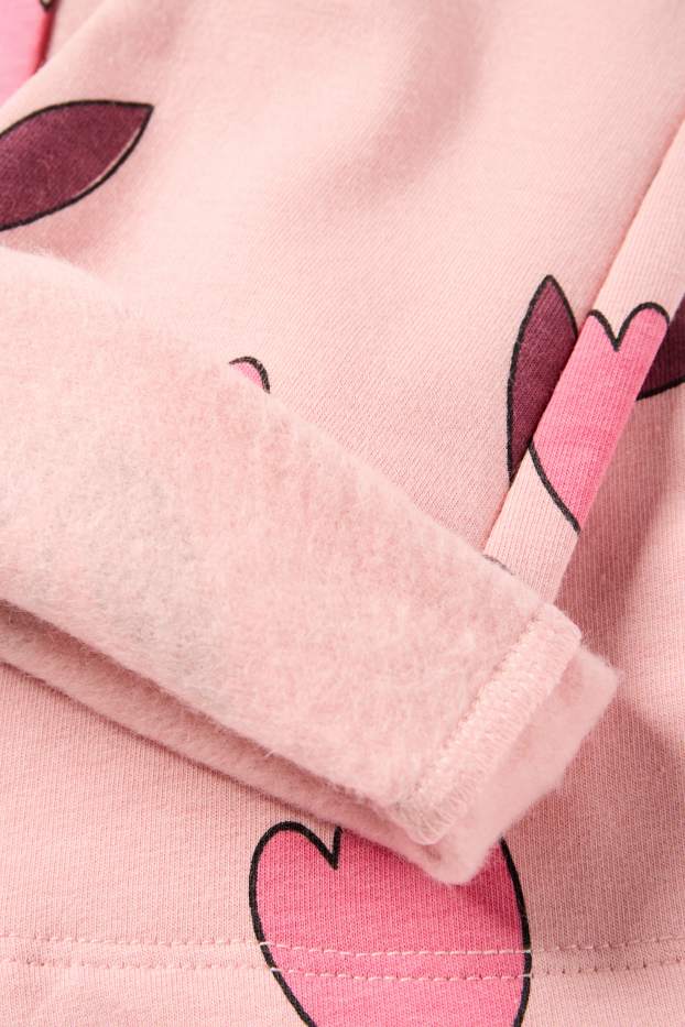 Enfants filles - Tulipes - flared legging - rose / rose pâle