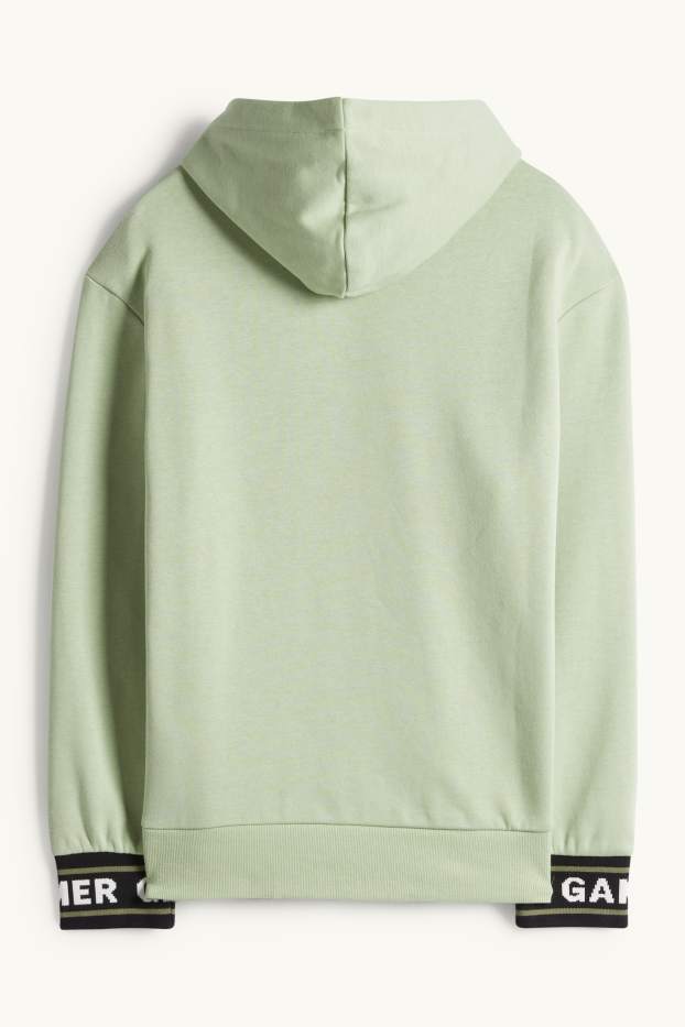 Nen - Futbol - dessuadora amb caputxa - verd clar