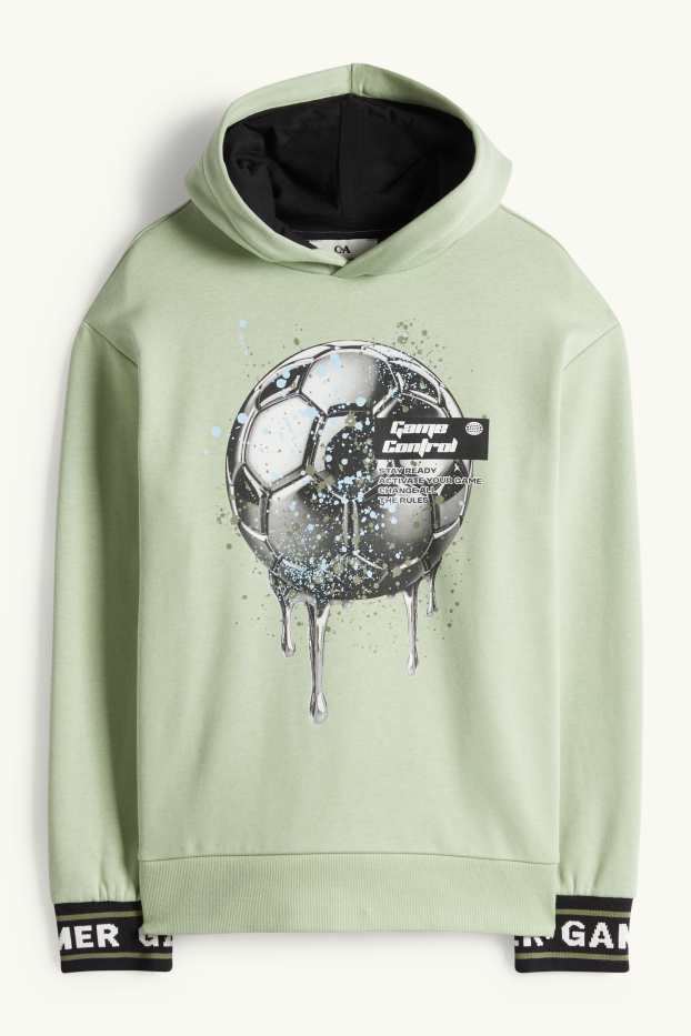 Nen - Futbol - dessuadora amb caputxa - verd clar