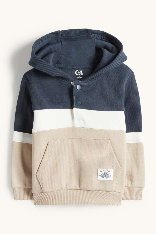 Miminka - chlapci - Dinosaurus - outfit pro miminka - 2dílný - béžová/modrá