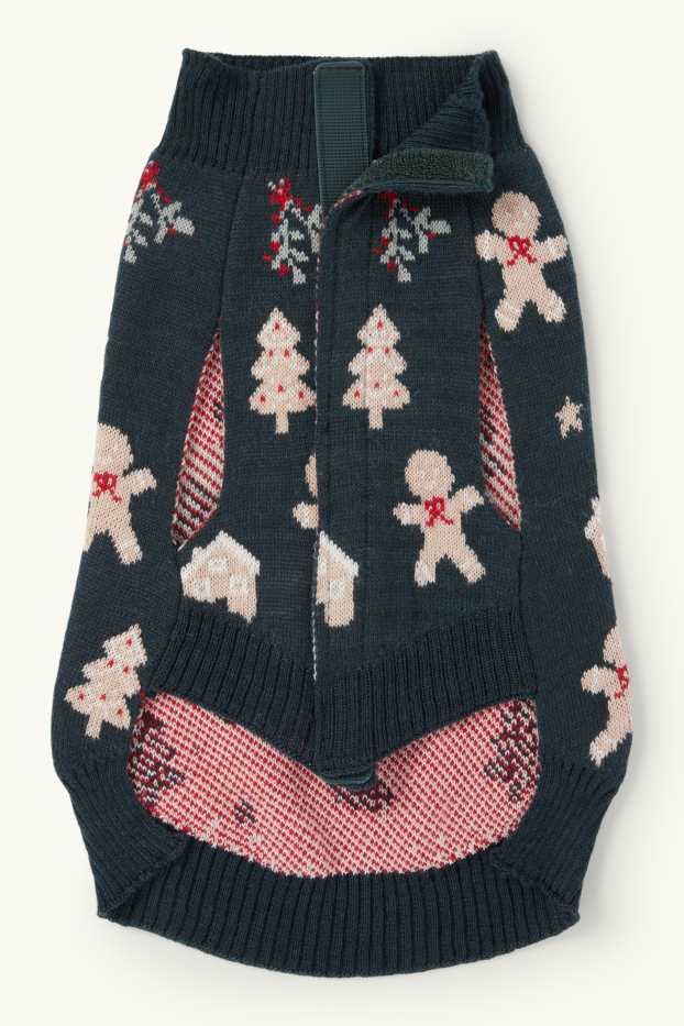 Unisex - Mini Me - capa nadalenca per a gossos - amb motiu - galetes de gingebre - verd fosc