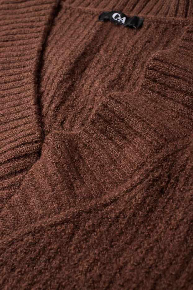 Dona - Jersei sense mànigues - marró fosc