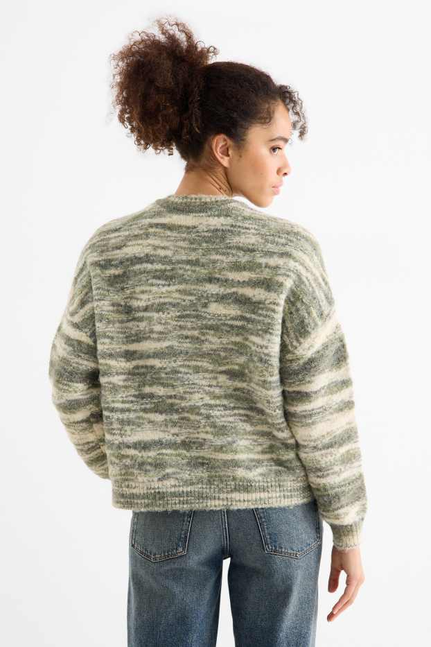 Femmes - Pull - texturé - vert