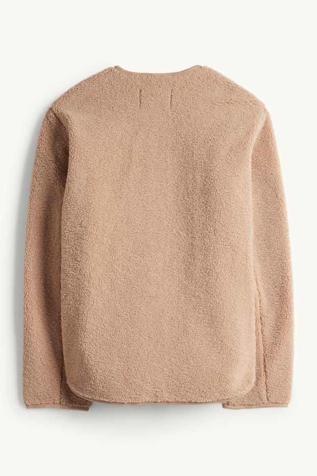 Dames - Jas van teddybont - beige