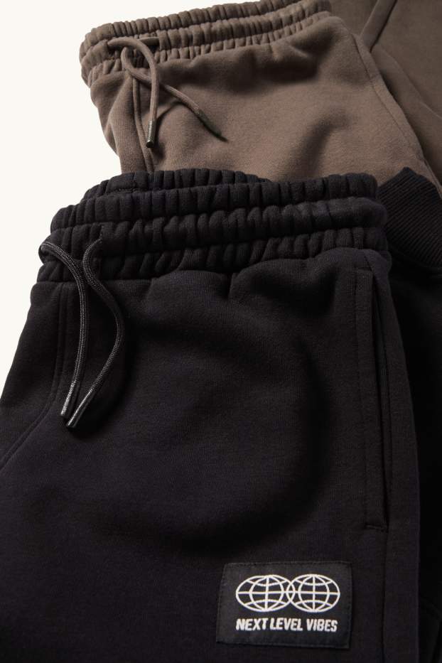 Bambini - Confezione da 2 - pantaloni sportivi - nero