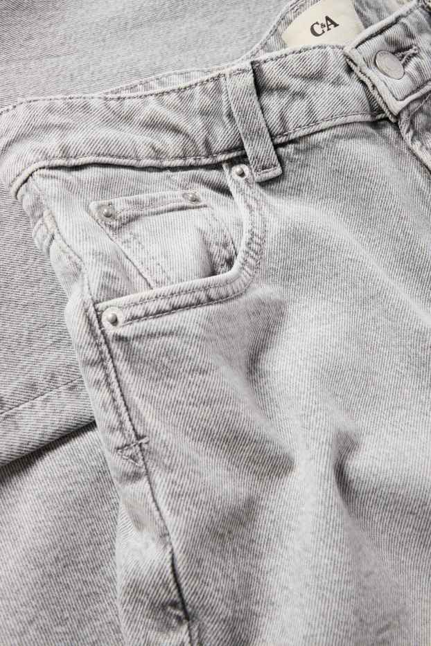 Damen - Baggy Jeans - Mid Waist - helljeansgrau