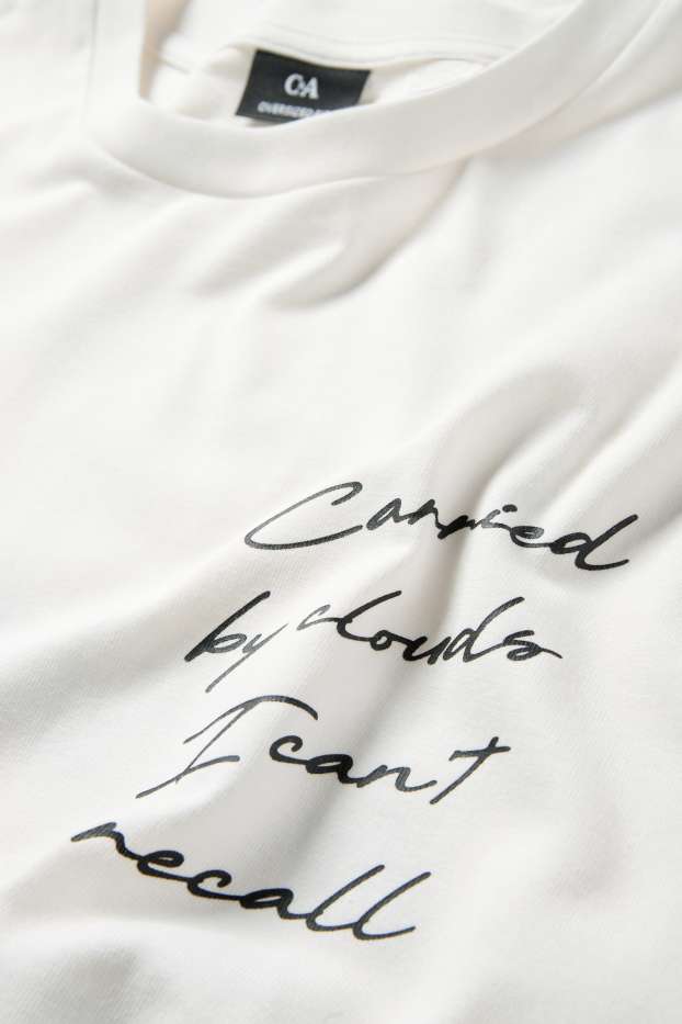 Herren - T-Shirt - Oversized - weiß