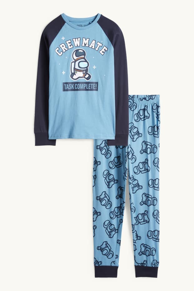 Copii - Băieți - Among Us - pijama - 2 piese - albastru