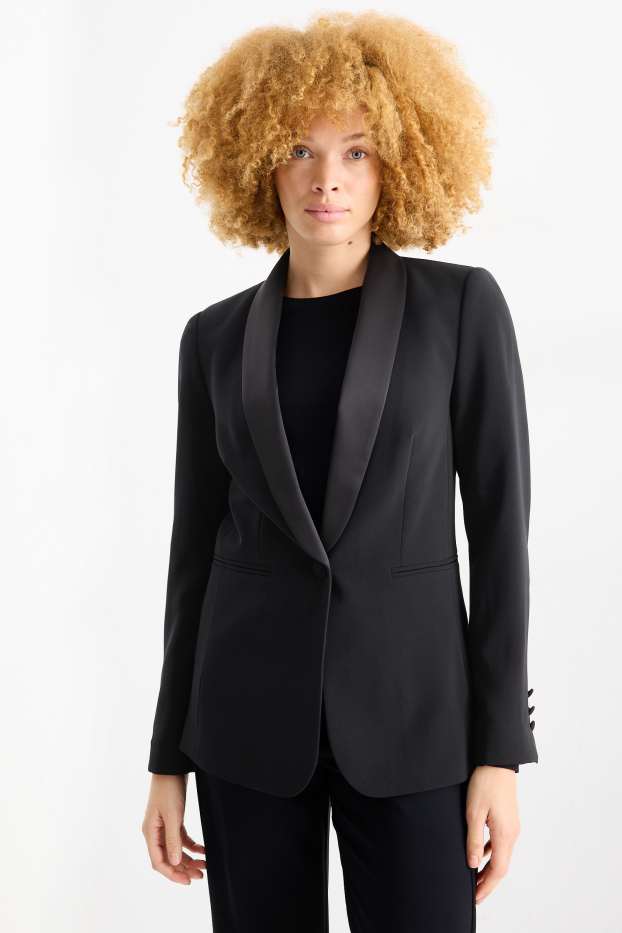 Femei - Blazer office - regular fit - negru