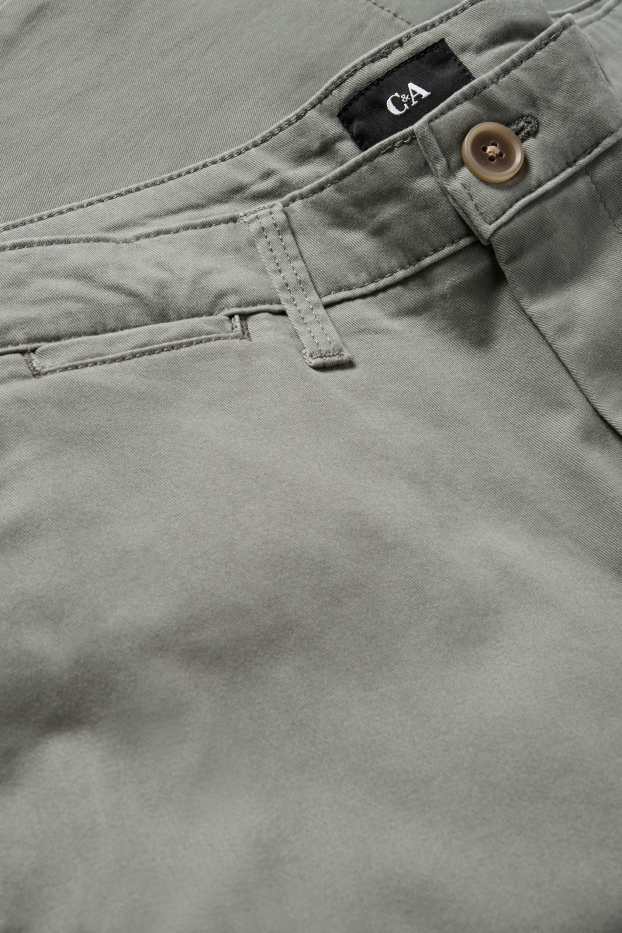 Uomo - Pantaloni chino - regular fit - verde chiaro