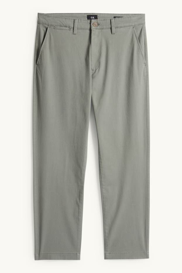 Uomo - Pantaloni chino - regular fit - verde chiaro