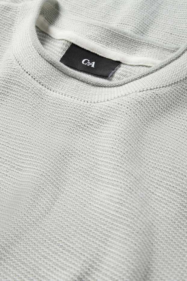 Mężczyźni - Sweter - miętowa zieleń