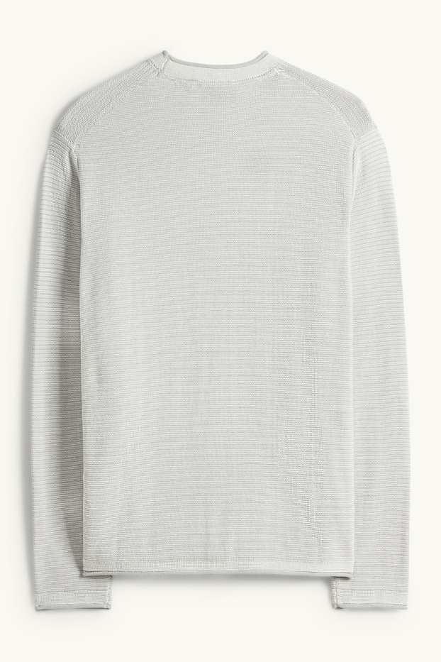 Mężczyźni - Sweter - miętowa zieleń