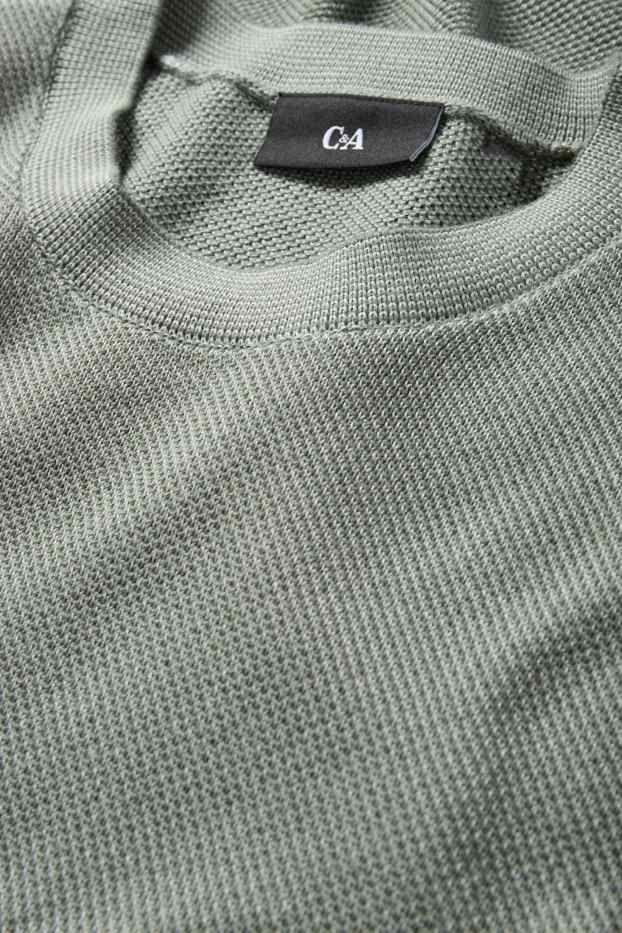 Uomo - Maglione - tramato - verde