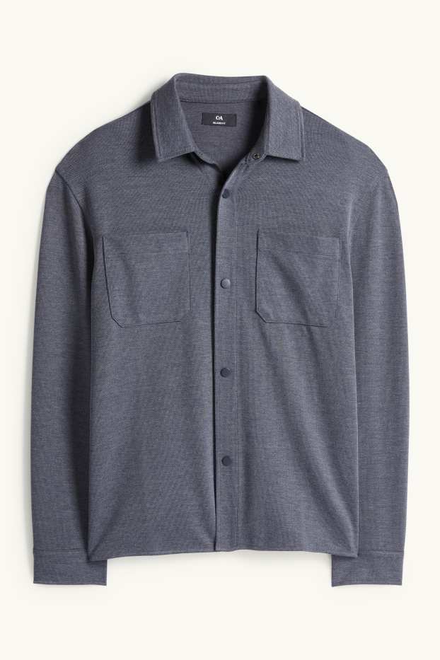 Hombre - Sobrecamisa - relaxed fit - Kent - azul oscuro