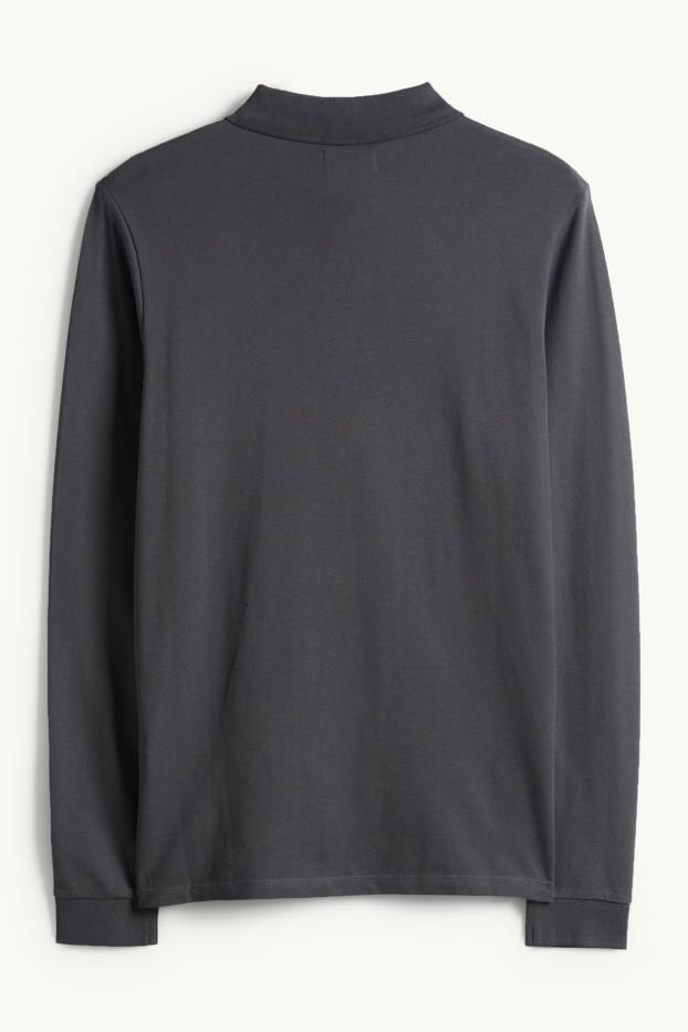 Home - Polo - slim fit - gris fosc