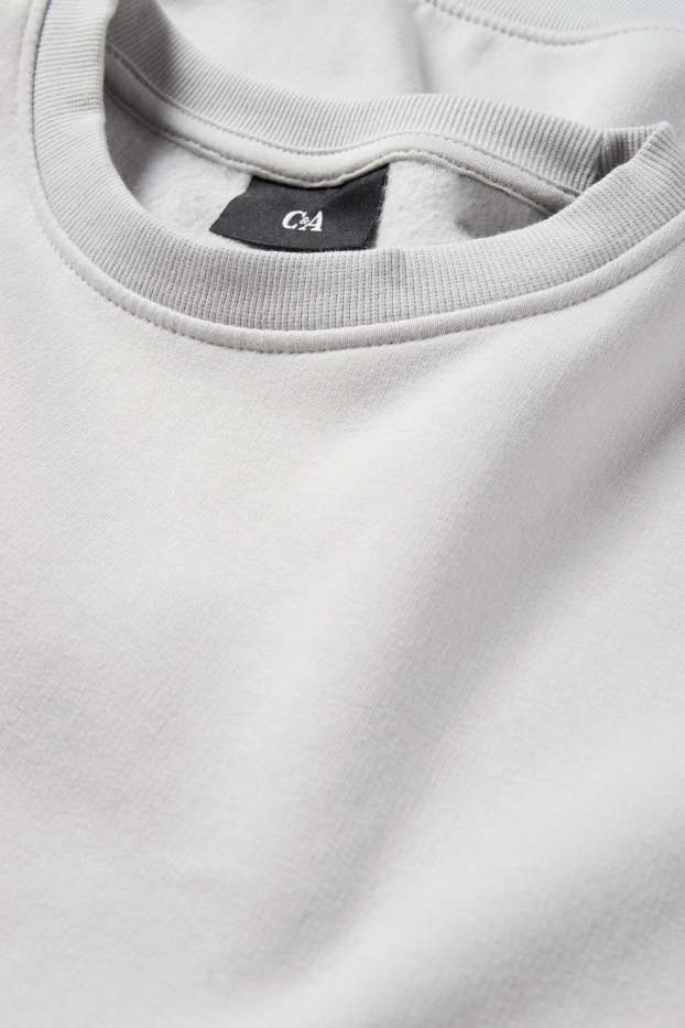 Bărbați - Bluză de molton - gri deschis