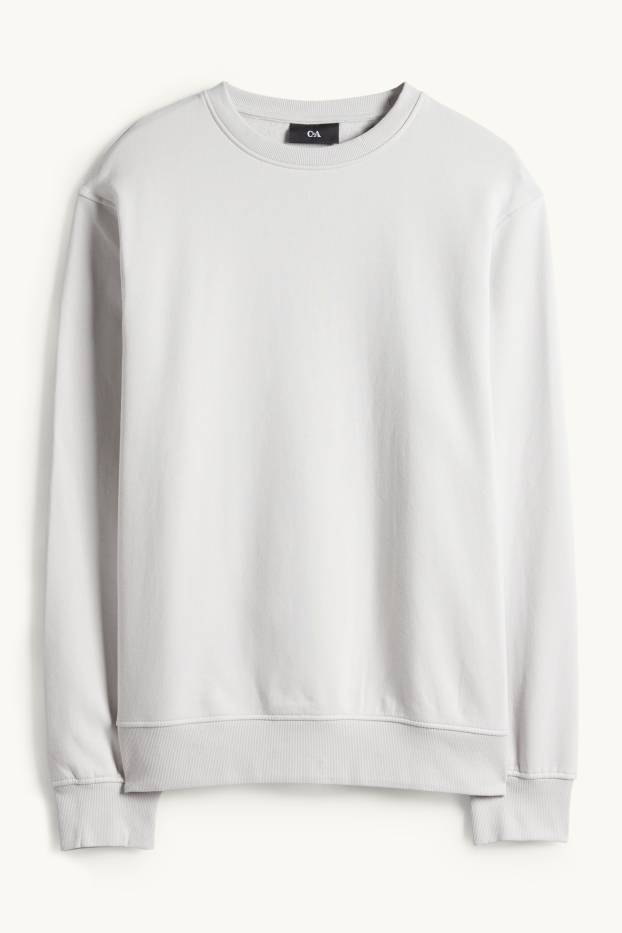 Bărbați - Bluză de molton - gri deschis