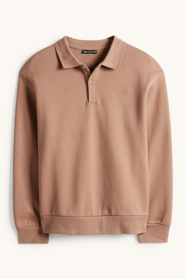 Děti - chlapci - Mikina - strukturovaná - hnědá