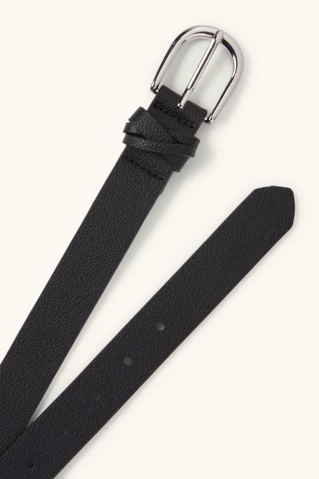 Dames - Riem - imitatieleer - zwart