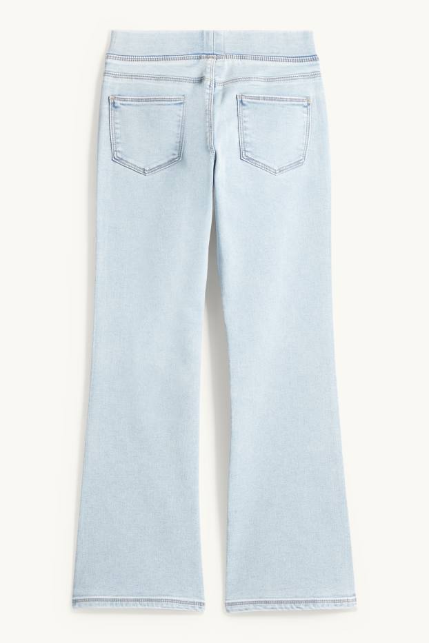 Enfants filles - Flared legging - jean bleu clair