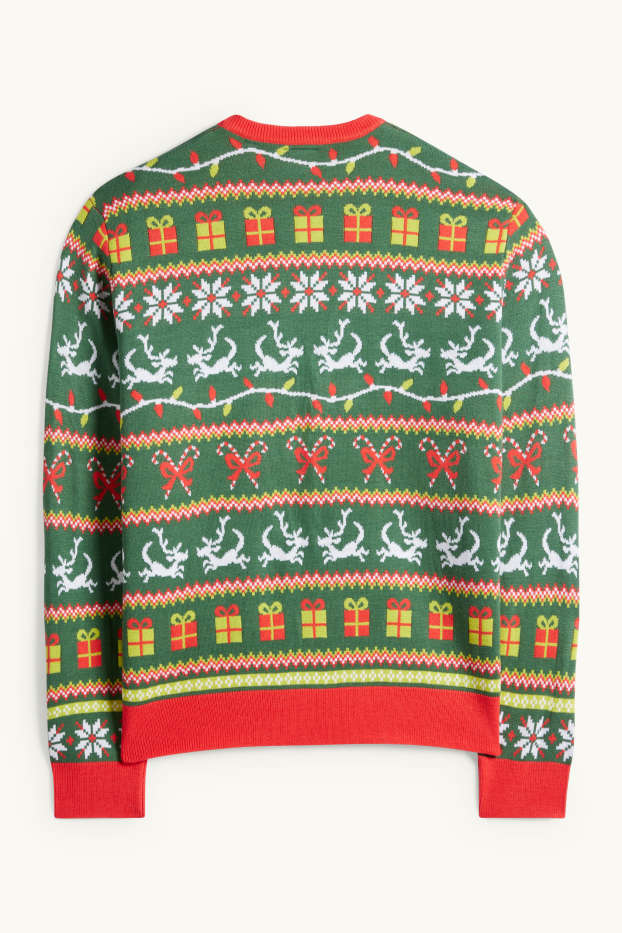 Men - Christmas jumper - The Grinch - green