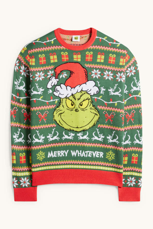 Men - Christmas jumper - The Grinch - green