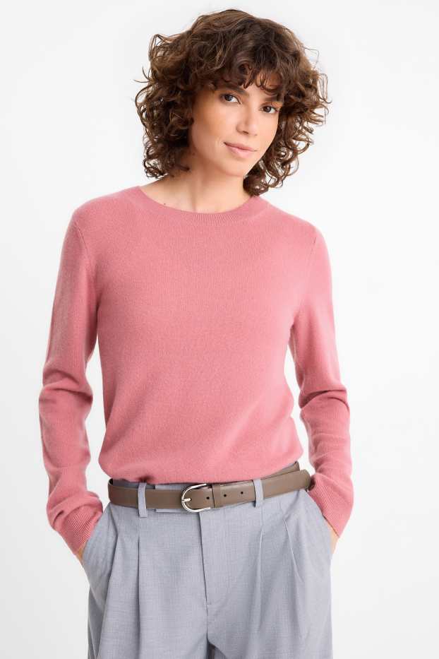 Femei - Curea - imitație de piele - taupe