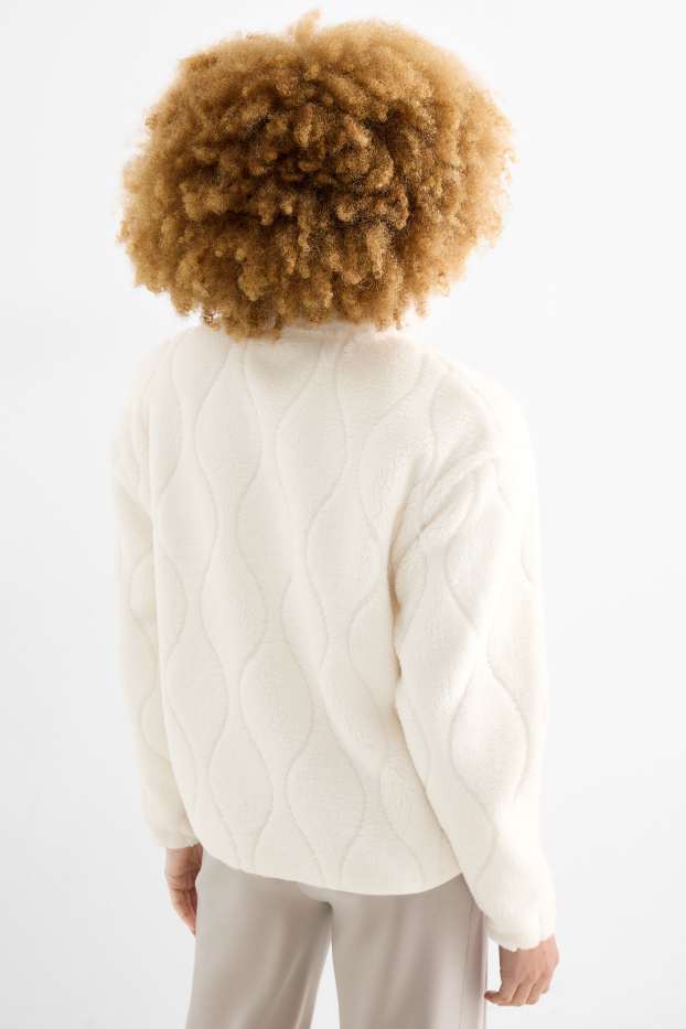 Women - Fleece jacket - cremewhite