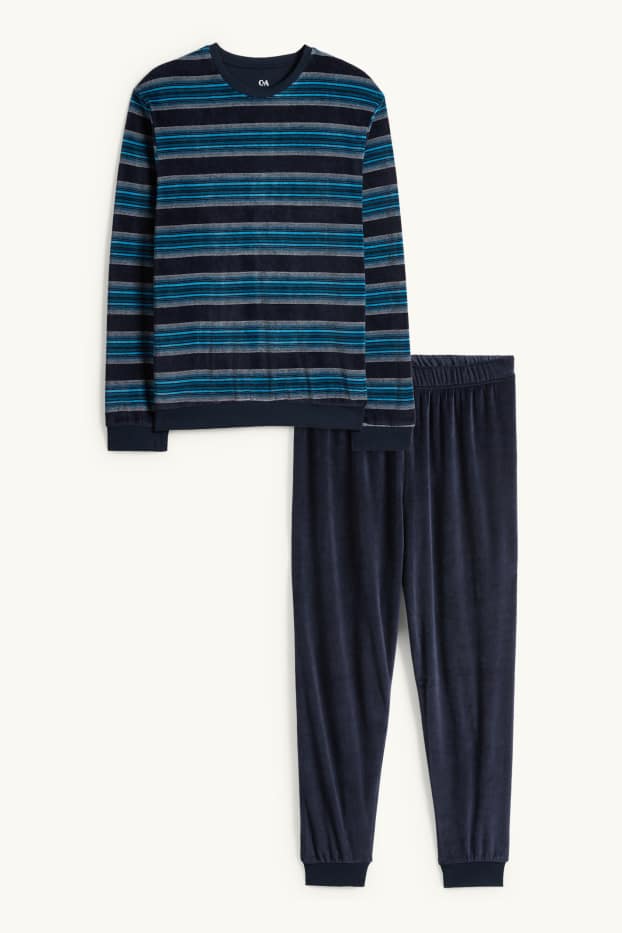 Men - Winter pyjamas - dark blue