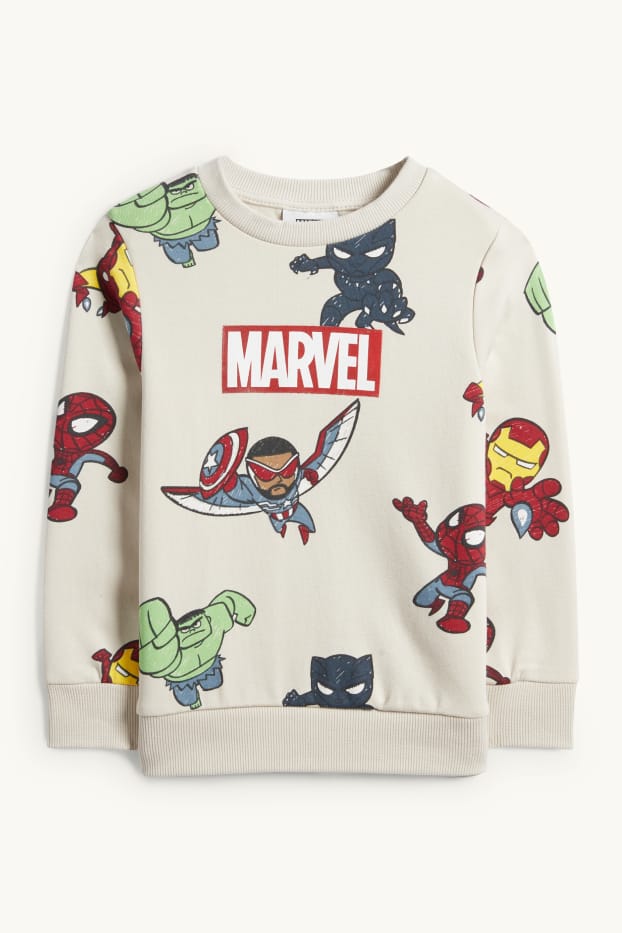 Kinderen: jongens - Marvel - sweatshirt - licht beige