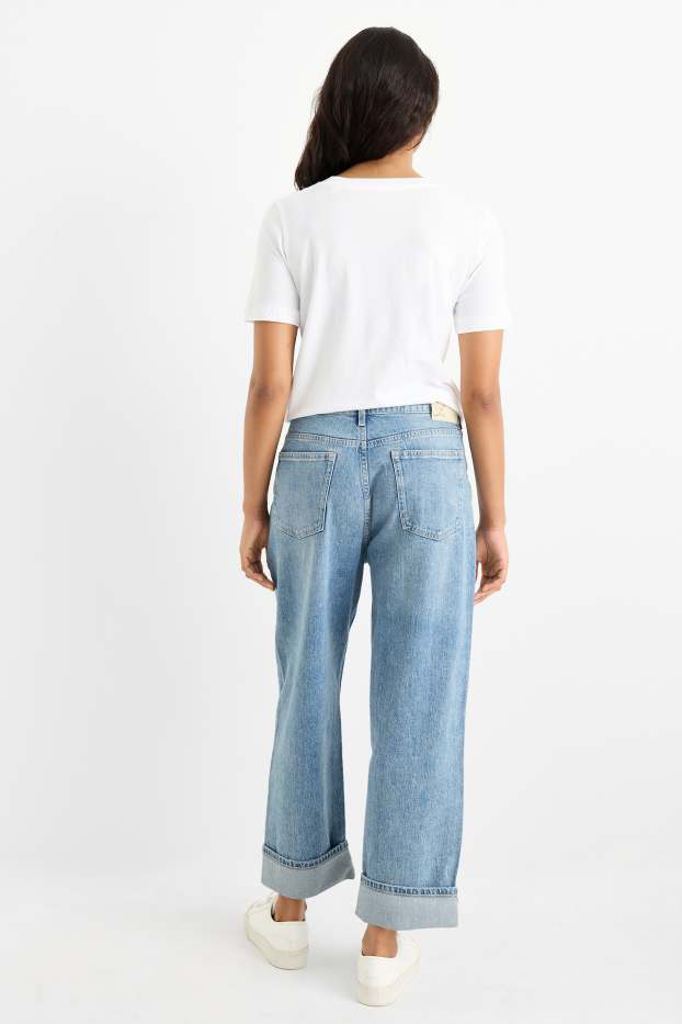 Damen - Boyfriend Jeans - Mid Waist - LYCRA® - jeansblau