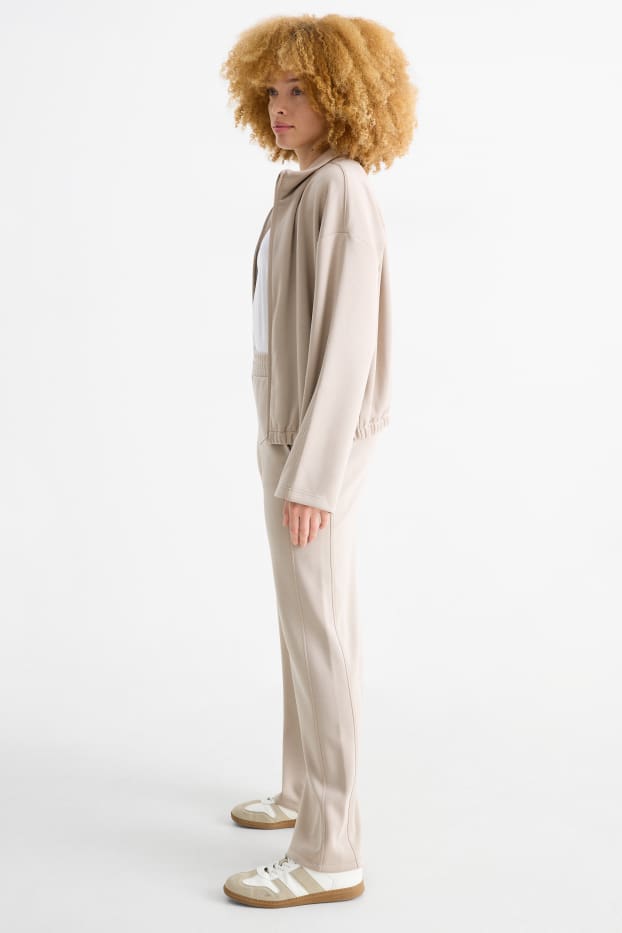 Femei - Pantaloni de trening - gri deschis