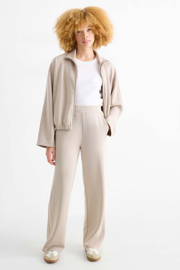 Femei - Pantaloni de trening - gri deschis