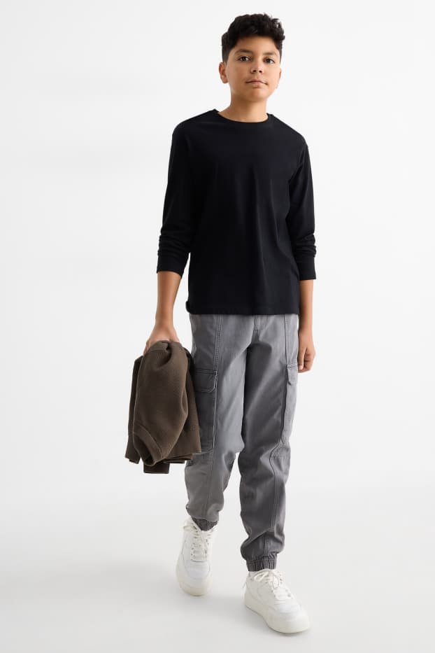 Children Boys - Cargo trousers - gray