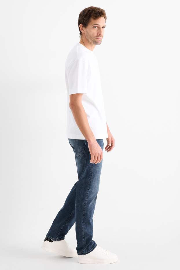 Hommes - Straight jean - LYCRA® - jean bleu foncé