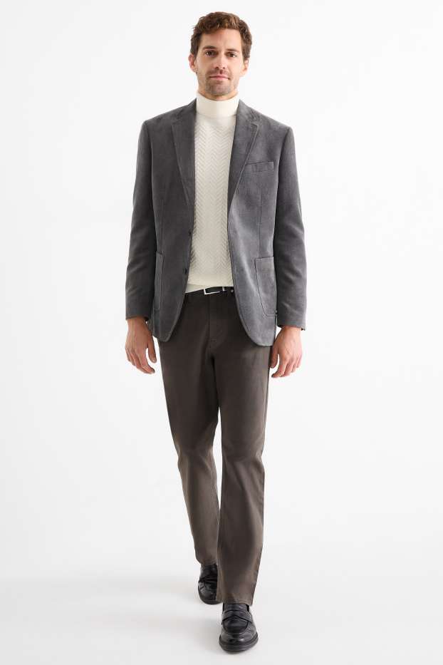 Hommes - Pantalon - regular fit - kaki