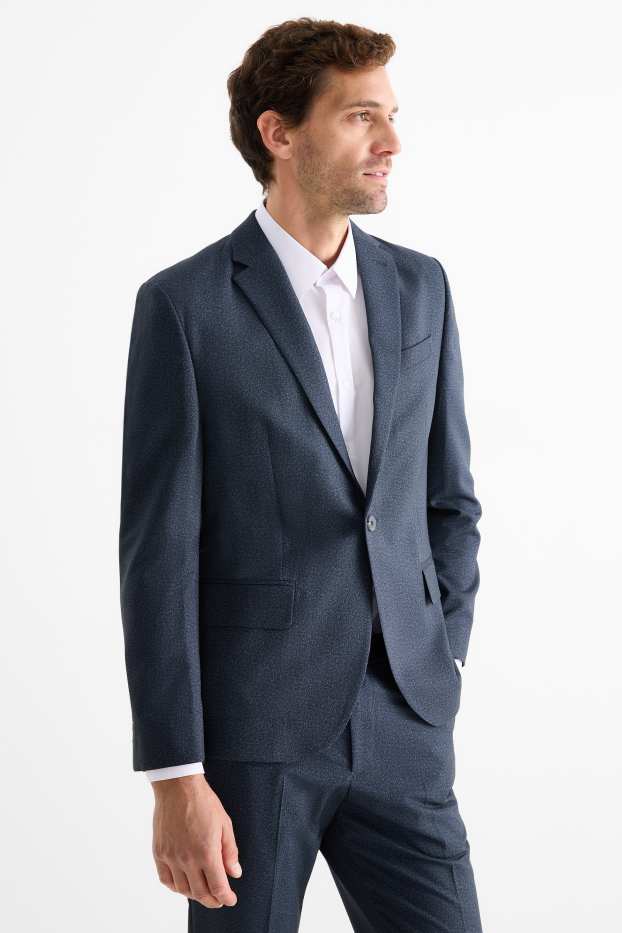 Uomo - Giacca coordinabile - slim fit - Flex - blu scuro