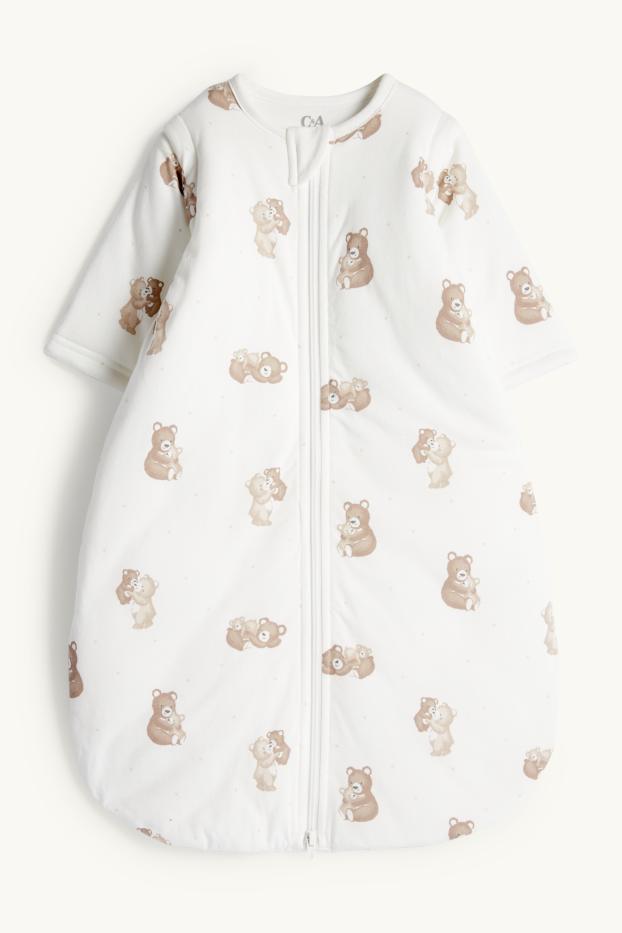 Unisexe - Oursons - gigoteuse - 0-6 mois - blanc / beige