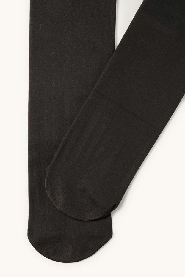 Damen - Thermo-Strumpfhose - 200 DEN - schwarz