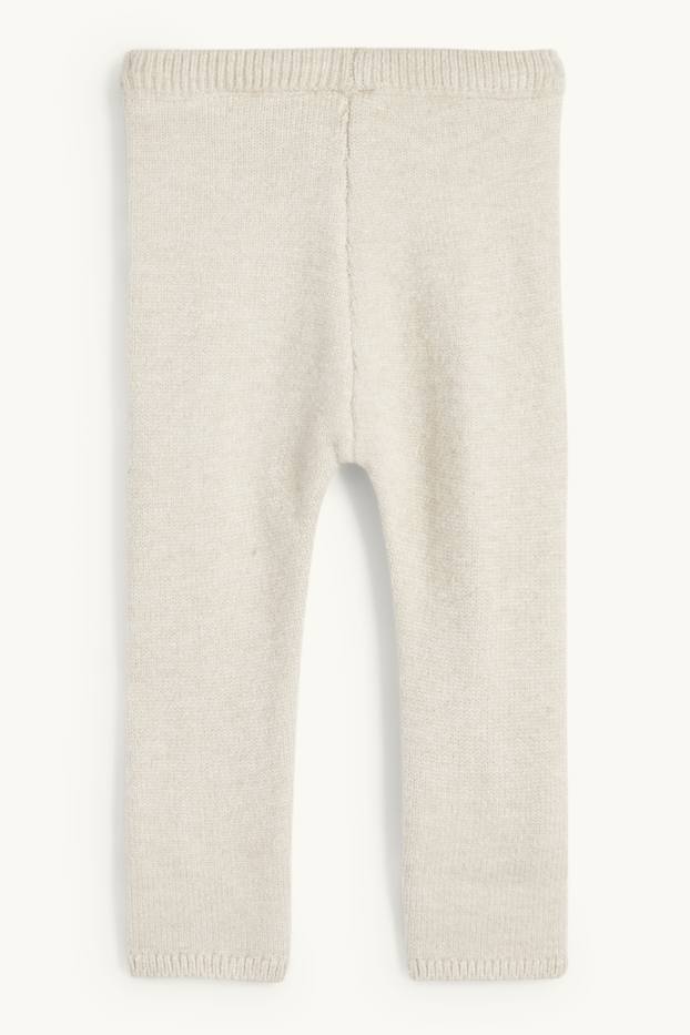 Bébés filles - Leggings en maille pour bébé - blanc crème
